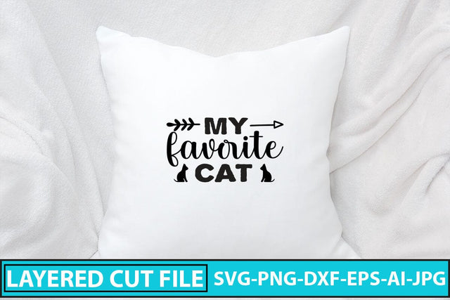My Favorite Cat SVG Cut File SVG Syaman 