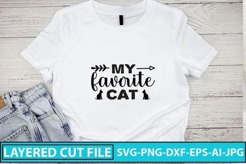 My Favorite Cat SVG Cut File SVG Syaman 