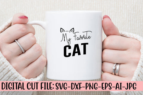 My Favorite Cat SVG Cut File SVG Syaman 