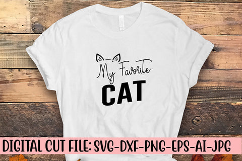 My Favorite Cat SVG Cut File SVG Syaman 