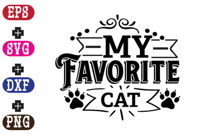 My Favorite Cat SVG Nurstore 