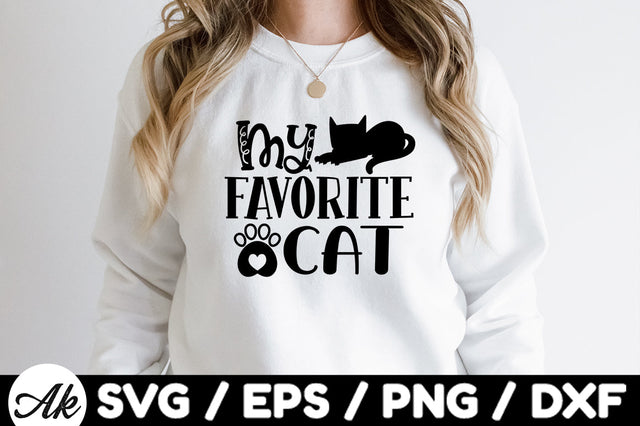 My favorite cat svg SVG akazaddesign 