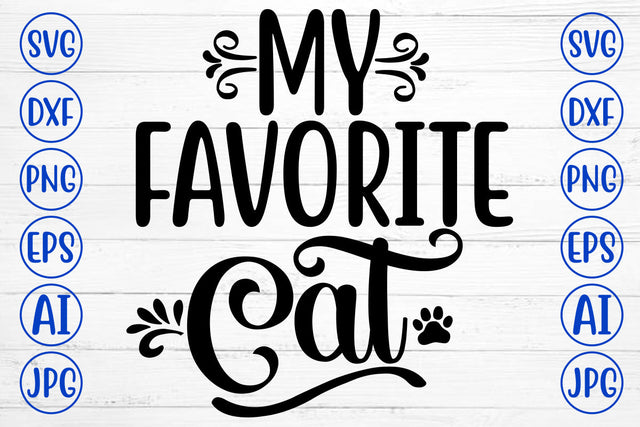My Favorite Cat SVG SVG Syaman 