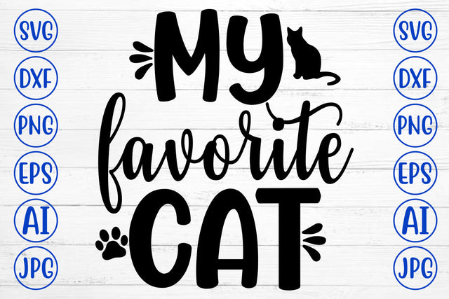 MY FAVORITE CAT SVG SVG Syaman 
