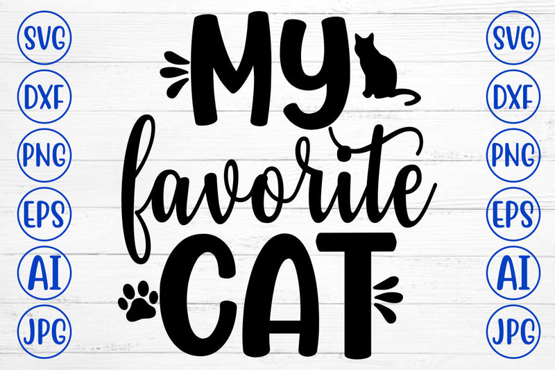 MY FAVORITE CAT SVG SVG Syaman 