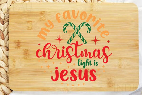 My Favorite Christmas Light Is Jusus SVG Angelina750 