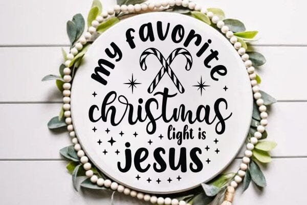 My Favorite Christmas Light Is Jusus SVG Angelina750 