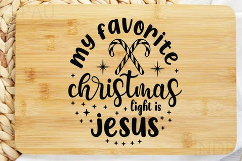 My Favorite Christmas Light Is Jusus SVG Angelina750 