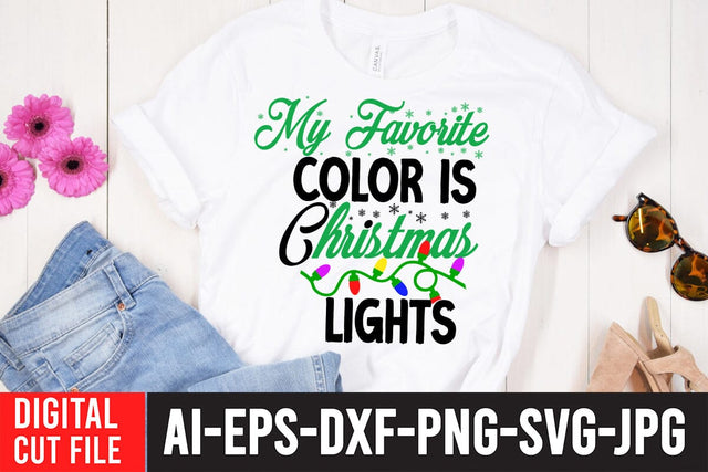 My Favorite Christmas lights SVG Cut File SVG BlackCatsMedia 