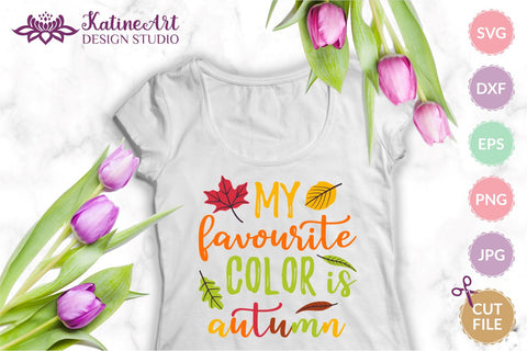 My favorite color is autumn, Autumn is my favorite color Fall is my favorite color Fall sayings svg Fall Quotes svg Autumn svg Autumn Quote. Jpg, png, eps, dxf, svg cut file. SVG KatineArt 