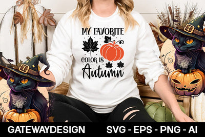 My Favorite Color Is Autumn svg design SVG designmaster24 