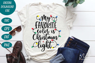 My favorite color is Christmas light svg, Christmas svg, Merry Christmas svg, Christmas light svg, Christmas t shirt svg, Christmas cricut SVG Isabella Machell 