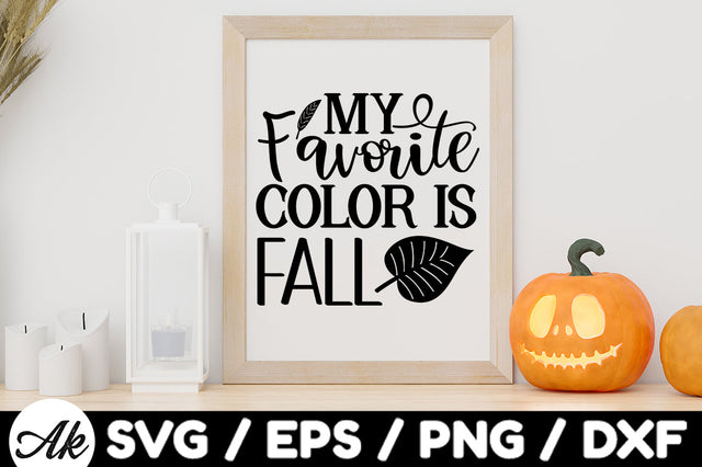My favorite color is fall svg SVG akazaddesign 
