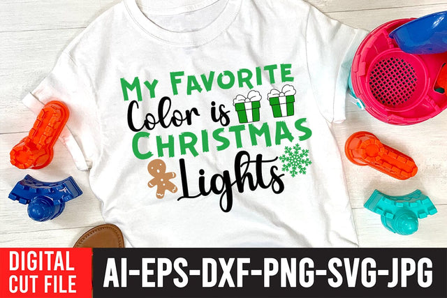 My Favorite Color is Lights SVG Cut File SVG BlackCatsMedia 