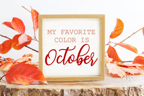 My Favorite Color Is October | Fall SVG Cut File SVG zoellartz 