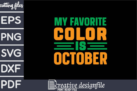 my favorite color is october SVG farhad farhad 