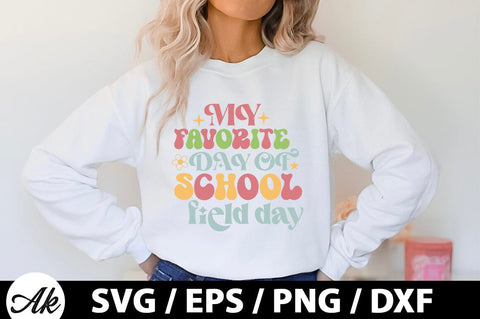 My favorite day of school field day Retro SVG SVG akazaddesign 