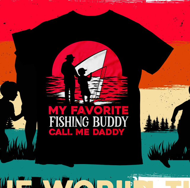 My Favorite Fishing Buddy Call Me Daddy SVG Cut File, My Favorite Fishing Buddy Call Me Daddy T-Shirt Design, My Favorite Fishing Buddy Call Me Daddy Sublimation Design SVG BlackCatsMedia 