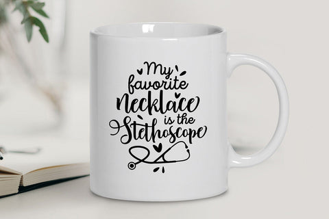 My Favorite Necklace is The Stethoscop SVG SVG VectorSVGdesign 