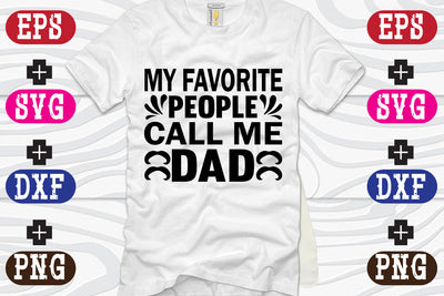 My Favorite People Call me Dad SVG Nurstore 