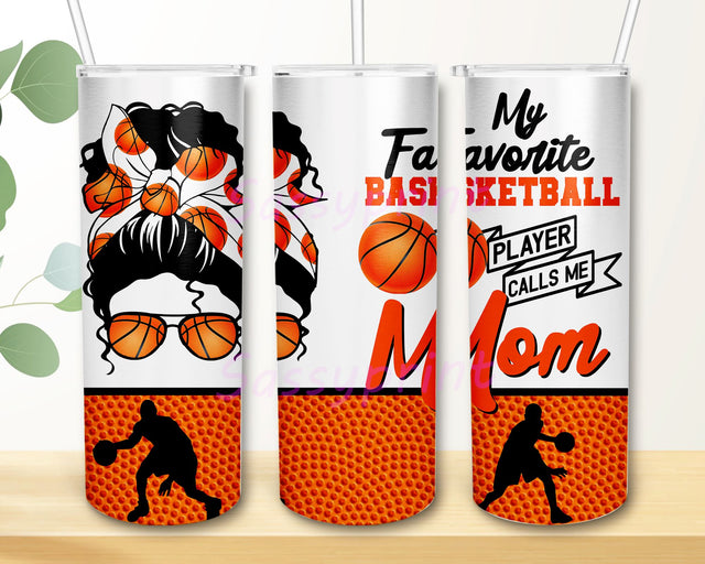 My Favorite Player Call Me Mom Tumbler PNG, Basketball Mom Leopard 20oz Skinny Tumbler Sublimation Designs Tumbler for Straight/Tapered PNG File Digital Download Sublimation sassyprint 