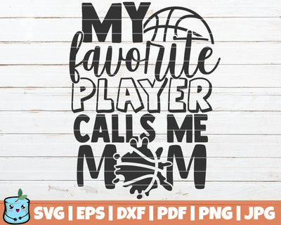 My Favorite Player Calls Me Mom SVG MintyMarshmallows 