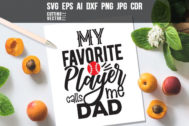 My favorite players call me Dad SVG VectorSVGdesign 