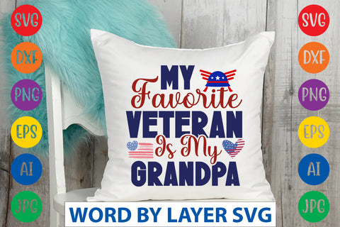 My Favorite Veteran Is My Grandpa SVG Design SVG Rafiqul20606 