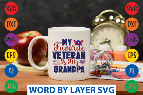 My Favorite Veteran Is My Grandpa SVG Design SVG Rafiqul20606 