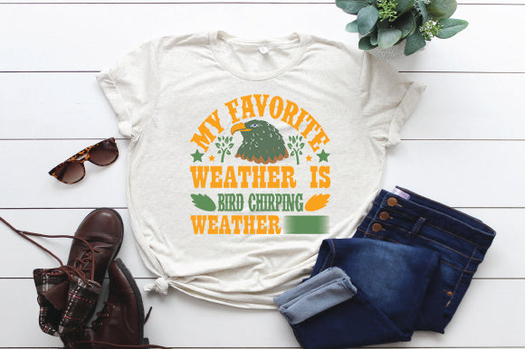 My favorite weather is bird chirping weather SVG thesvgfactory 
