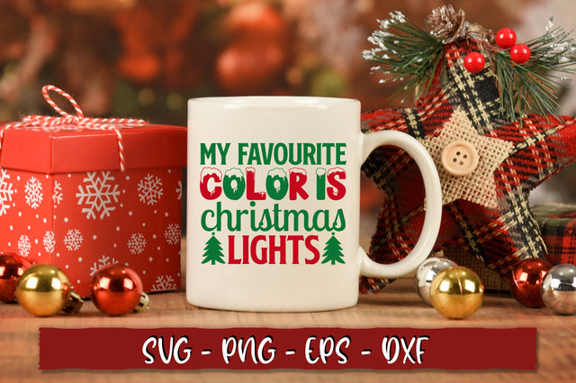 My favourite color is christmas lights SVG SVG Shetara Begum 
