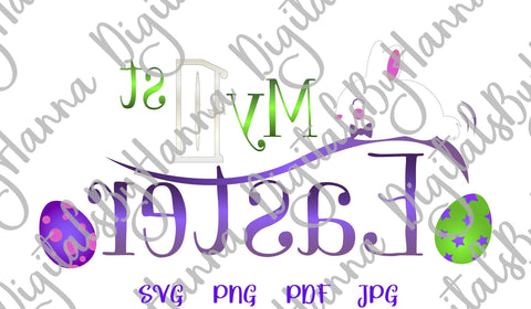 My First 1st Easter Baby Boy Print & Cut SVG Digitals by Hanna 