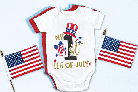 My First 4th Of July - Hat / 1st 4th Of July SVG Elsie Loves Design 