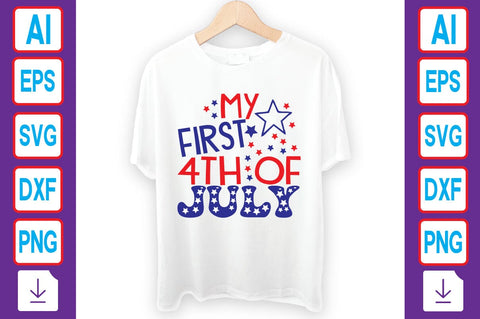 My First 4th of July SVG Craftlabsvg24 