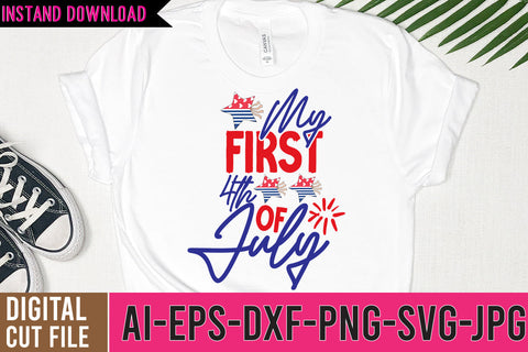 My First 4th of July SVG Cut File SVG BlackCatsMedia 