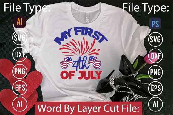 My First 4th Of July Svg Cut File,SVG Patriotic Fighter Pilot Aviator Sunglasses Stars Stripes Clipart Clip Art Sublimation or Vinyl Shirt Design SVG DesignPlante 503 