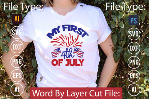 My First 4th Of July Svg Cut File,SVG Patriotic Fighter Pilot Aviator Sunglasses Stars Stripes Clipart Clip Art Sublimation or Vinyl Shirt Design SVG DesignPlante 503 