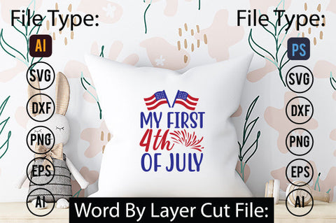 My First 4th Of July Svg Cut File,SVG Patriotic Fighter Pilot Aviator Sunglasses Stars Stripes Clipart Clip Art Sublimation or Vinyl Shirt Design SVG DesignPlante 503 
