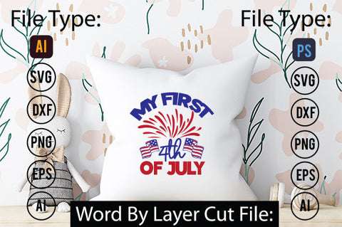 My First 4th Of July Svg Cut File,SVG Patriotic Fighter Pilot Aviator Sunglasses Stars Stripes Clipart Clip Art Sublimation or Vinyl Shirt Design SVG DesignPlante 503 