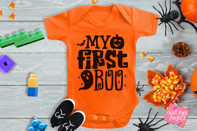 My First Boo, Baby Ghost Svg, Baby Ghoul Svg, Halloween Saying Svg, Baby Pumpkin Svg, Halloween Quote, Halloween Svg SVG Craft Pixel Perfect 