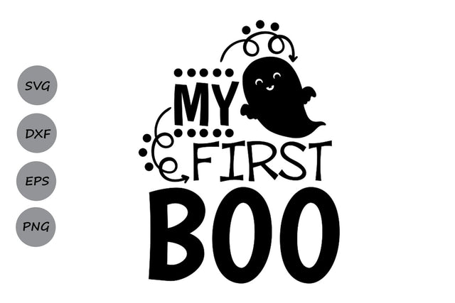 My First Boo| Halloween SVG Cutting Files SVG CosmosFineArt 