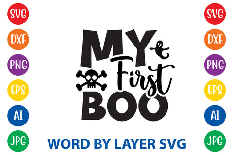 My First Boo, Halloween SVG Design SVG Rafiqul20606 