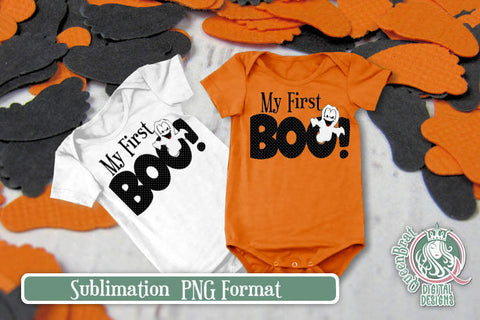 My First Boo Sublimation Sublimation QueenBrat Digital Designs 