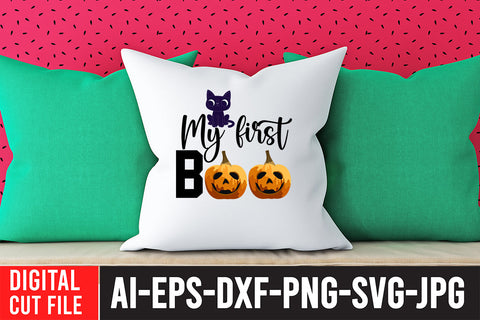 My First Boo SVG Design SVG BlackCatsMedia 
