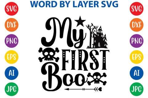 My First Boo SVG Design SVG Rafiqul20606 