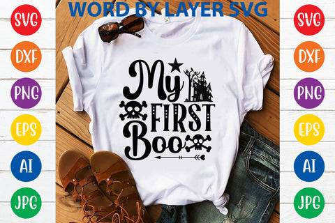 My First Boo SVG Design SVG Rafiqul20606 