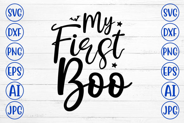 My First Boo SVG Design SVG Syaman 