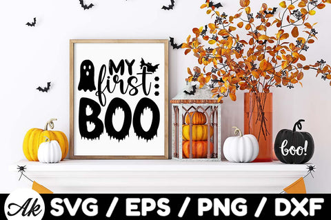 My first boo svg SVG akazaddesign 