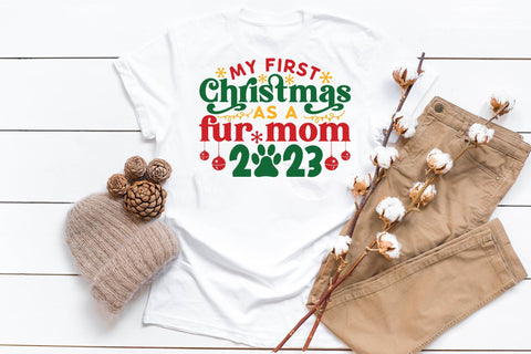 My First Christmas As a Fur Mom 2023 SVG SVG CraftLabSVG 