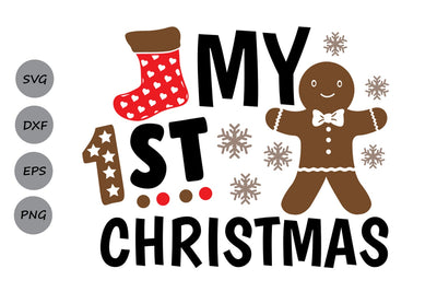 My First Christmas| Christmas SVG Cutting Files. SVG CosmosFineArt 